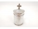 Oil bulb solid silver cross SC nineteenth century