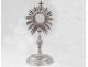 Monstrance monstrance silver bronze cross vine grapes eighteenth century