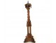 Gothic picnic candle candlestick carved walnut Napoleon III nineteenth chapel