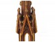 Gothic picnic candle candlestick carved walnut Napoleon III nineteenth chapel