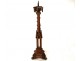 Gothic picnic candle candlestick carved walnut Napoleon III nineteenth chapel