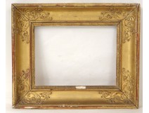 Small stuccoed gilded wood frame I palmettos ancient empire frame XIXth century