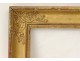 Small stuccoed gilded wood frame I palmettos ancient empire frame XIXth century