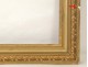 Cadre bois stuqué doré palmettes Ier Empire antique french frame XIXème