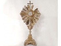 Monstrance monstrance silver gilt cherubs Minerva Favier lamb nineteenth