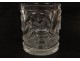 Baccarat crystal goblet cut glass case leather chamois leather nineteenth