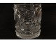 Baccarat crystal goblet cut glass case leather chamois leather nineteenth