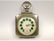 Silver pocket watch, Victor Hugo, 19th