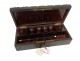 Box rosewood sewing grimy brass coils Napoleon III nineteenth