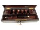 Box rosewood sewing grimy brass coils Napoleon III nineteenth