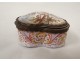 Romantic scene small enamel box plant scrolls characters XVIII