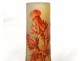 glass paste vase Daum Nancy thistle leaves Art Nouveau XIXth century