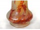 glass paste vase Daum Nancy thistle leaves Art Nouveau XIXth century