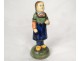 Quimper faience character PB woman hand twentieth century