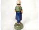 Quimper faience character PB woman hand twentieth century