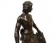 Warrior bronze sculpture GAULS allegory nineteenth century blacksmith work