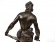 Warrior bronze sculpture GAULS allegory nineteenth century blacksmith work