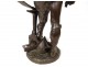 Warrior bronze sculpture GAULS allegory nineteenth century blacksmith work