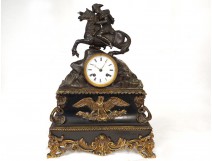 ormolu clock Marble Napoleon Bonaparte Alps Hannibal nineteenth century