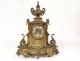 Louis XVI gilt bronze clock cut rock nineteenth century Napoleon III