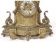 Louis XVI gilt bronze clock cut rock nineteenth century Napoleon III