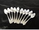 Set of 10 teaspoons solid silver Minerva first title