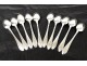 Set of 10 teaspoons solid silver Minerva first title