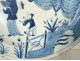 Delft blue dish Chinese decor birds XIXth