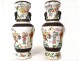 Pair of Chinese vase decorations nankin head elephant XIXth