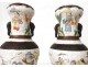 Pair of Chinese vase decorations nankin head elephant XIXth