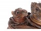 Inkwell Black Forest frog decorations, rat, dog XIXth