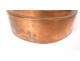 Large cake pan copper signed XIXth