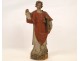 Sculpture polychrome wooden statue, Valentine, 18th