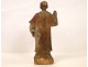 Sculpture polychrome wooden statue, Valentine, 18th