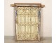 Moroccan wrought iron grille painted wood window Maghreb Morocco Atlas Deco XXth