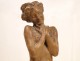 Art Nouveau sculpture statue, bathing or odalisque, 19th