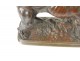 Bronze hound signed Pautrot XIXth