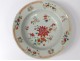 Small dish hollow porcelain India Company rose family eighteenth flowers