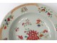 Small dish hollow porcelain India Company rose family eighteenth flowers