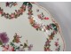 Pair of porcelain plates dishes Company India rose family eighteenth flowers