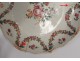 Pair of porcelain plates dishes Company India rose family eighteenth flowers