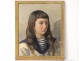 HST picture young boy portrait painting XIX officer Henri Chartier