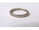 White gold wedding ring 18K gold eagle head small diamonds ring XXth