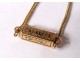 necklace chain solid 18 carat gold enamelled Remembrance twentieth Friendship Loyalty