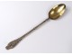 Spoon Ravinet silversmith sterling silver jam Enfert D&#39;Art Nouveau 19th