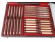 Housewife 66 pieces cutlery knives desserts Minerva Queille Henin nineteenth