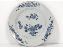 porcelain dish Company India Blue Flowers Kangxi XVIII