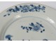 porcelain dish Company India Blue Flowers Kangxi XVIII