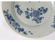 porcelain dish Company India Blue Flowers Kangxi XVIII