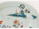 oval plate porcelain India Company China landscape eighteenth pagoda